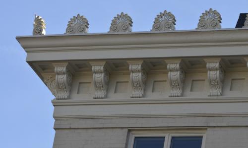 Installed rooftop ornaments